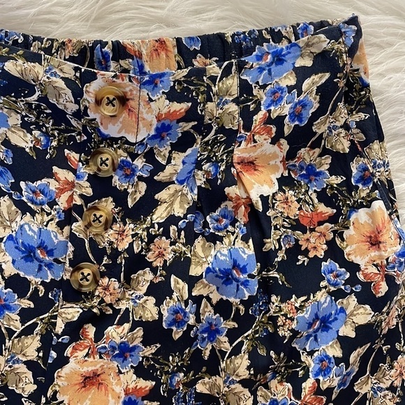 Live To Be Spoiled Pants Wide Leg Flare Floral Pull On Bohemian Casual Sz Large - Picture 3 of 10